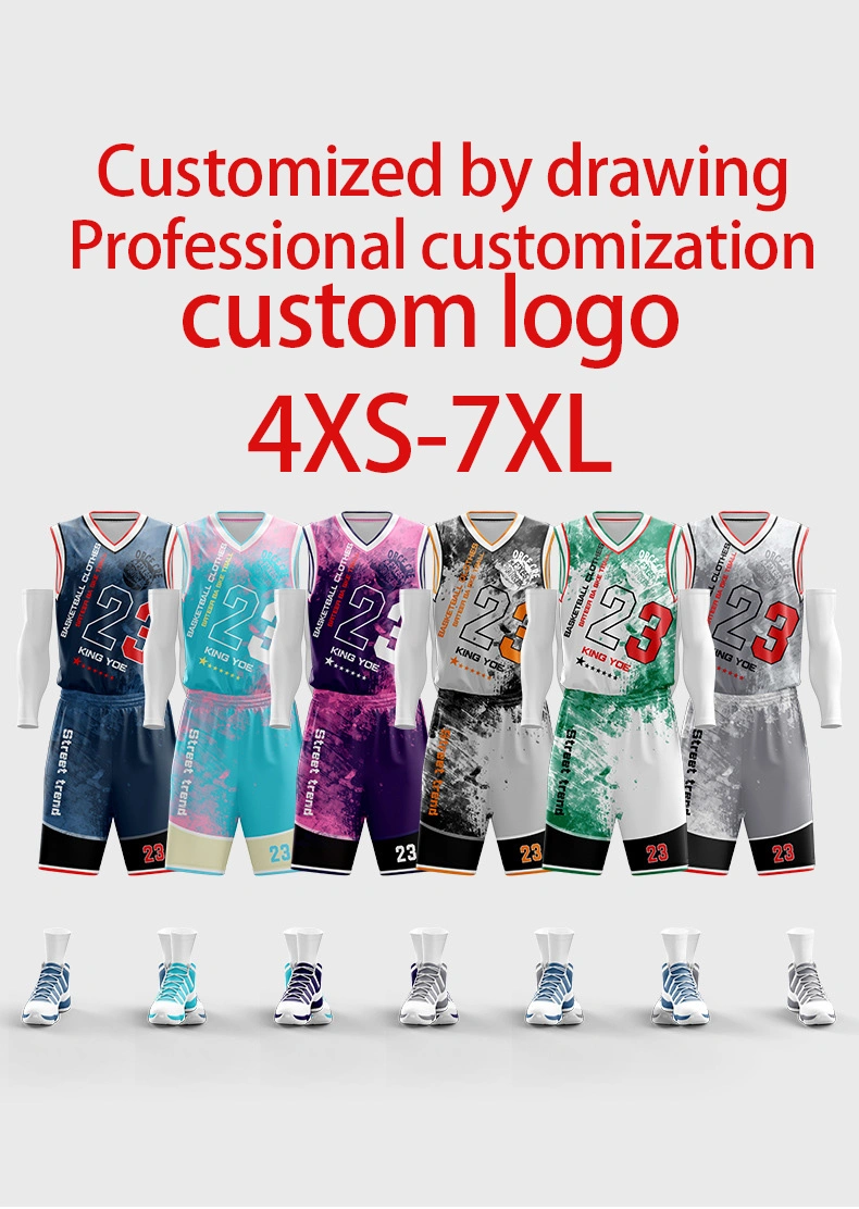 Wholesale High Quality Basketball Uniforms Sublimation Fabric Polyester Mesh Throwback Custom Retro Basketball Jersey Wear Sets