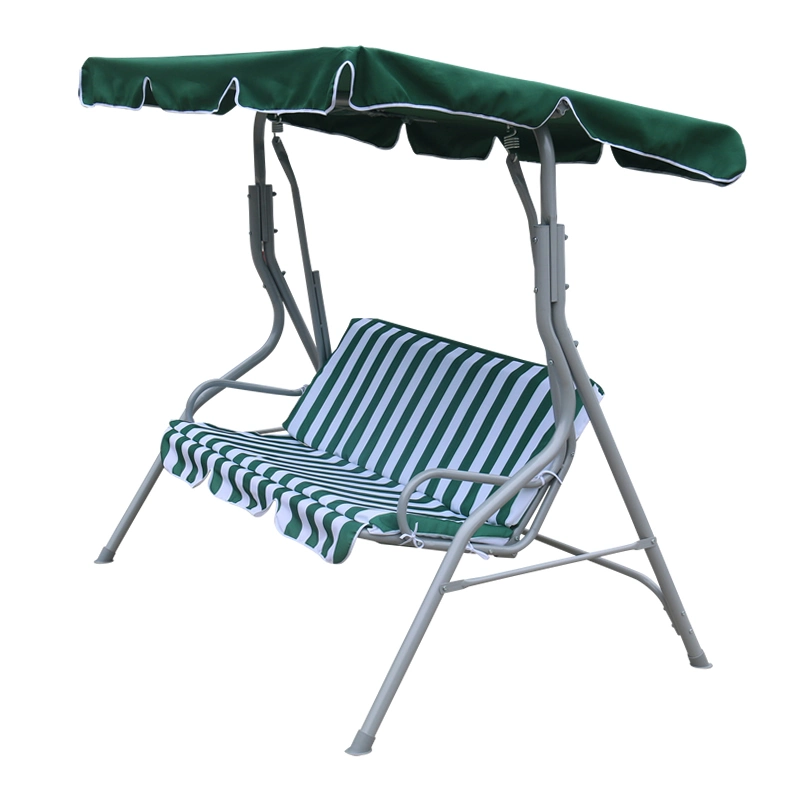 Patio 3 Seat Garden Steel Hanging Swing Chair with Canopy